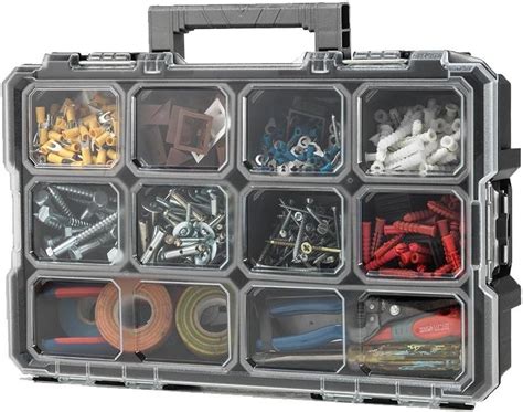 hinged parts box u sort metal|Metal Small Parts Organizers .